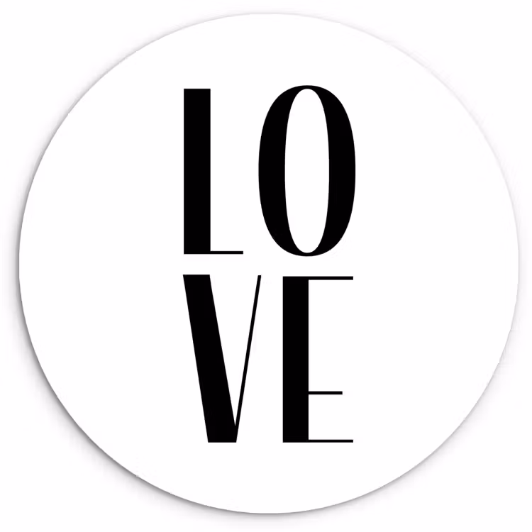 Muurcirkel - Liefdeslettertypografie — 1