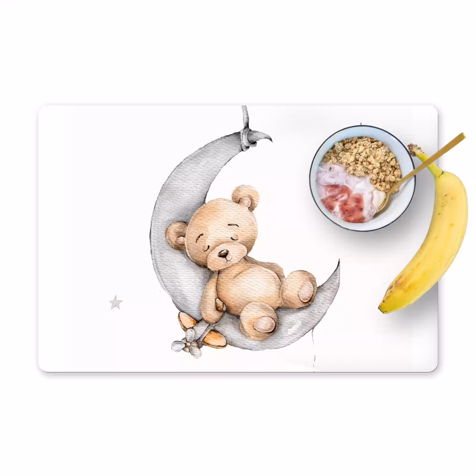 Placemat vinyl - Beer - Maan - Sterren - Kinderen — 1