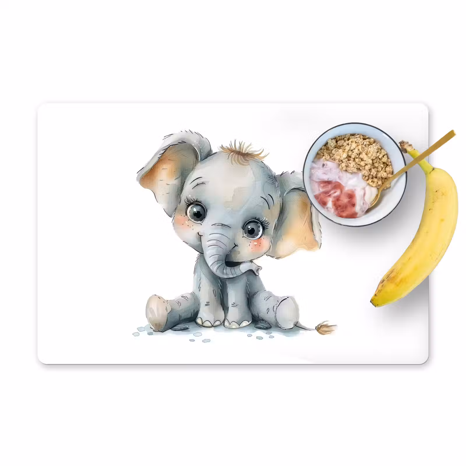 Placemat vinyl - Olifant - Baby dier — 1