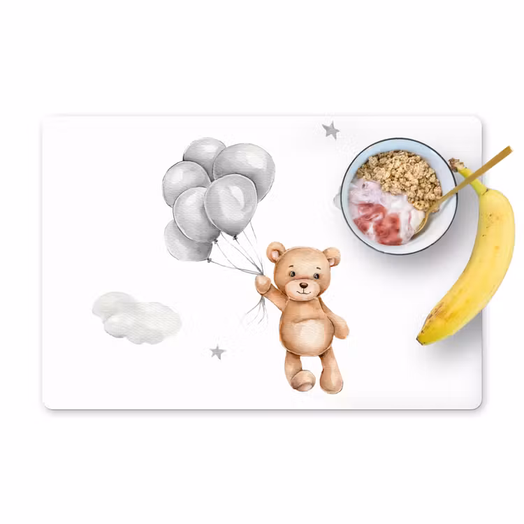 Placemat vinyl - Beer - Ballon - Sterren - Kinderen — 1