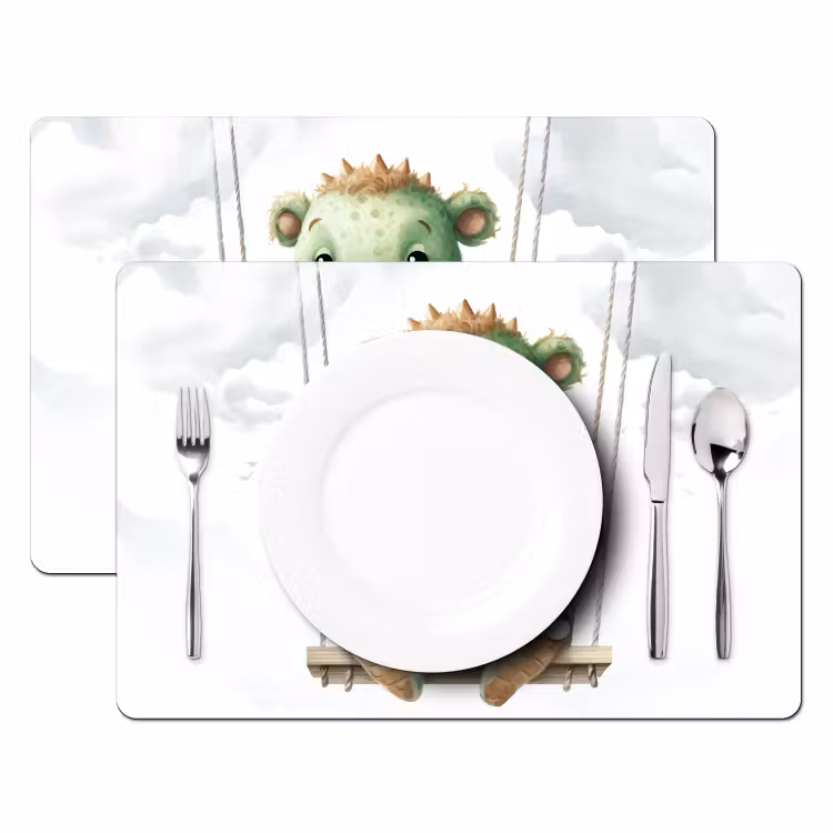 Placemat vinyl - Draak - Baby dier - Kinderen - Babykamer - Kinderkamer — 2