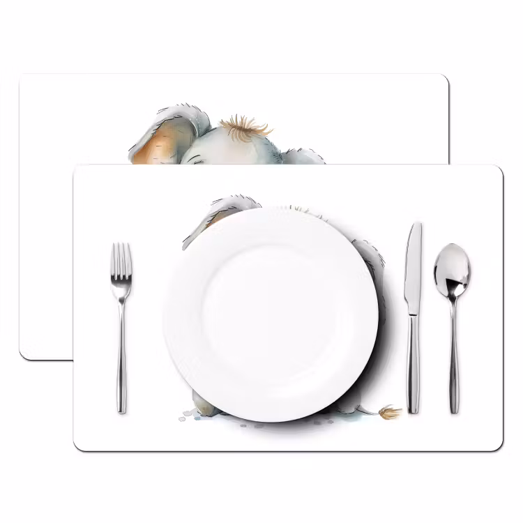 Placemat vinyl - Olifant - Baby dier — 2