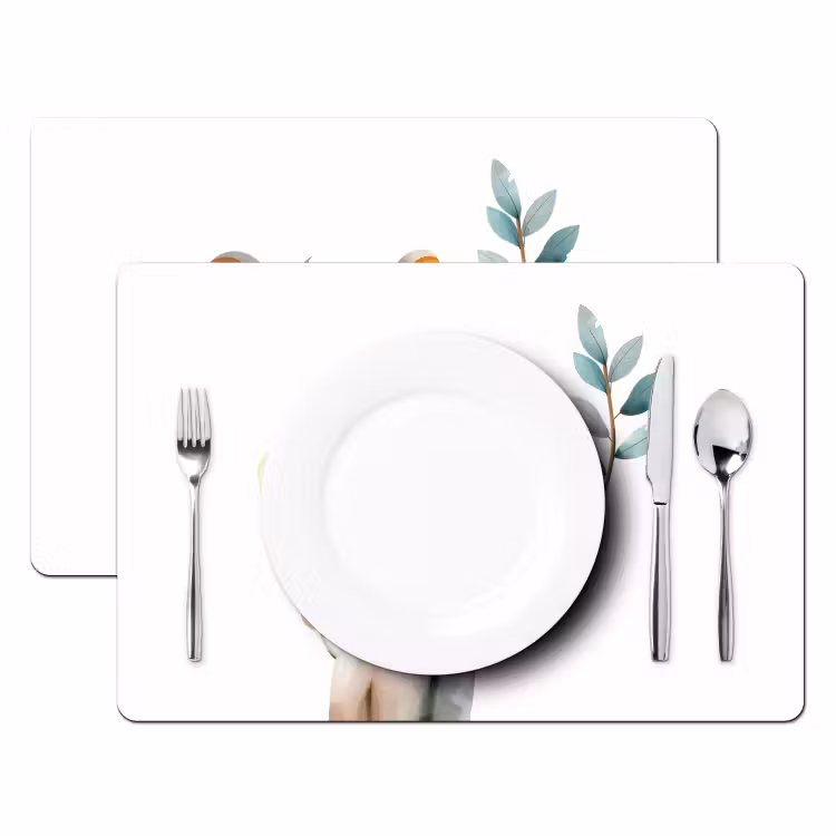 Placemat vinyl - Olifant - Dier - Pastel kleuren — 2