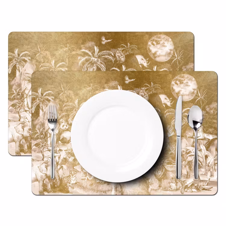 Placemat vinyl - Sepia Safari Dromen — 2