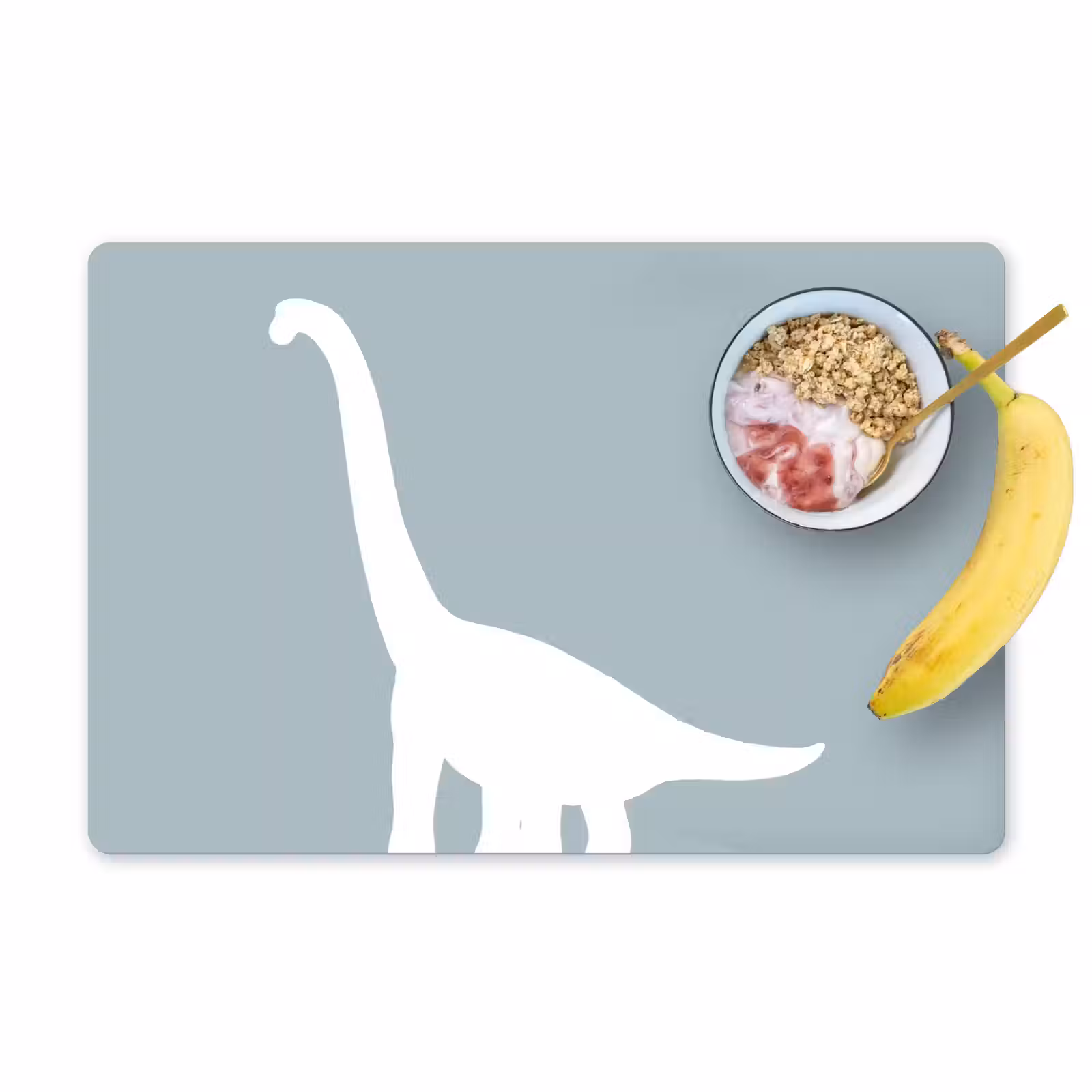 Placemat vinyl - Dino - Brachiosaurus - Dinosaurus - Blauw — 1
