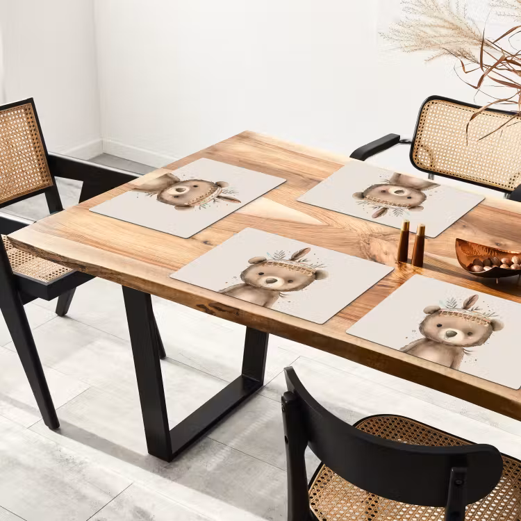 Placemat vinyl - Beer - Boho - Indianentooi - Dieren — 4