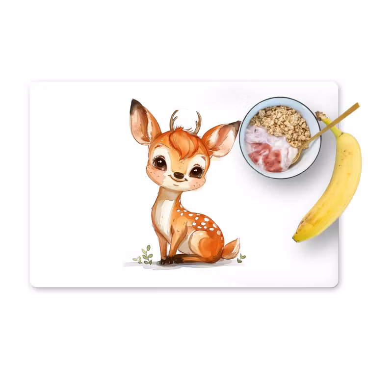 Placemat vinyl - Hert - Baby - Dieren — 1