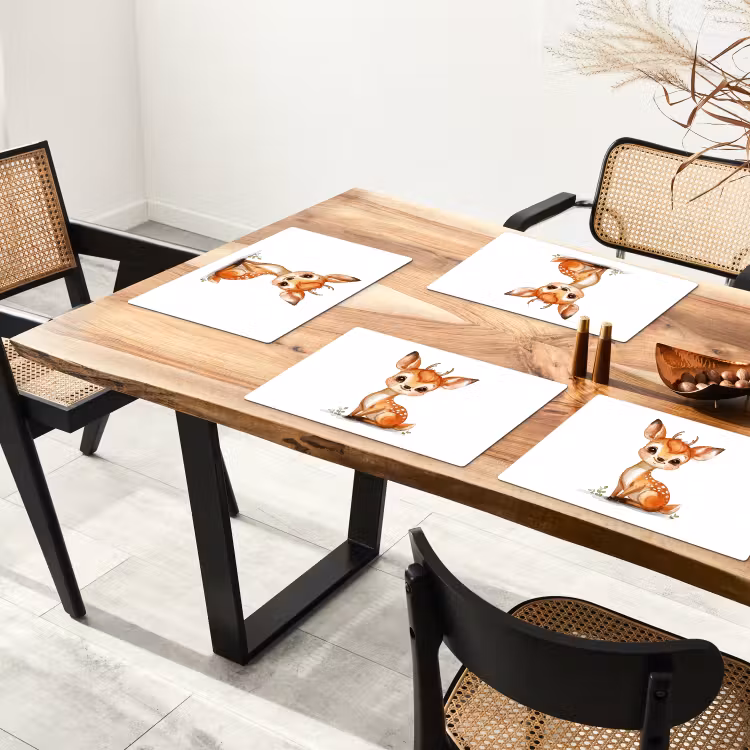 Placemat vinyl - Hert - Baby - Dieren — 4