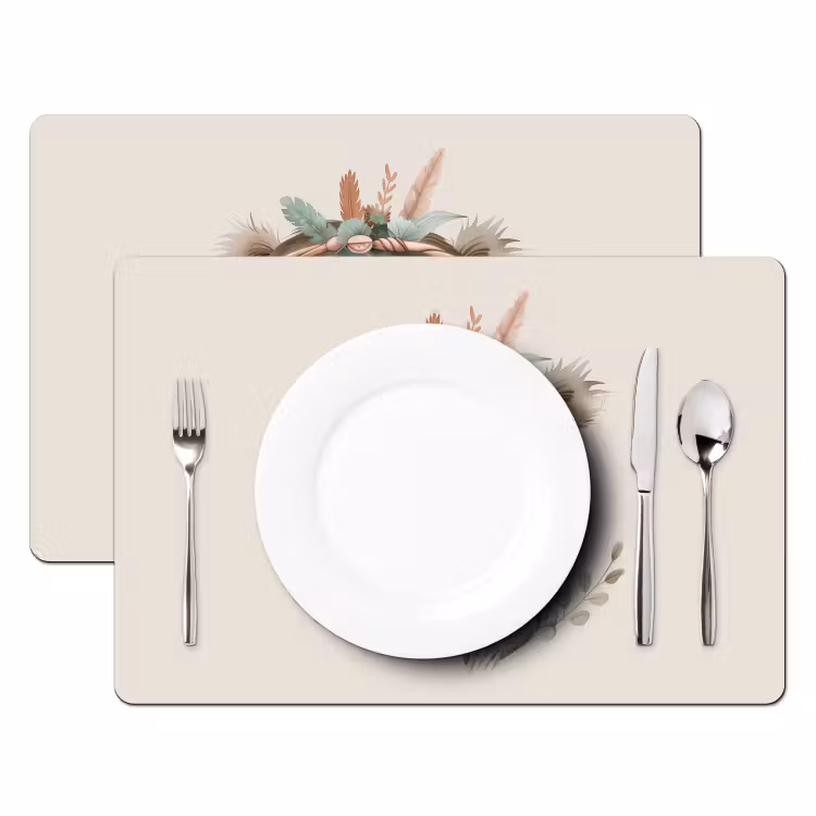 Placemat vinyl - Luiaard - Dieren - Bohemian - Boho — 2