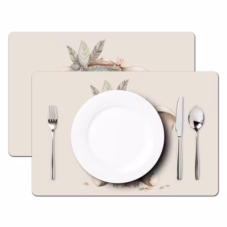 Placemat vinyl - Olifant - Bohemian - Dieren - Boho — 2