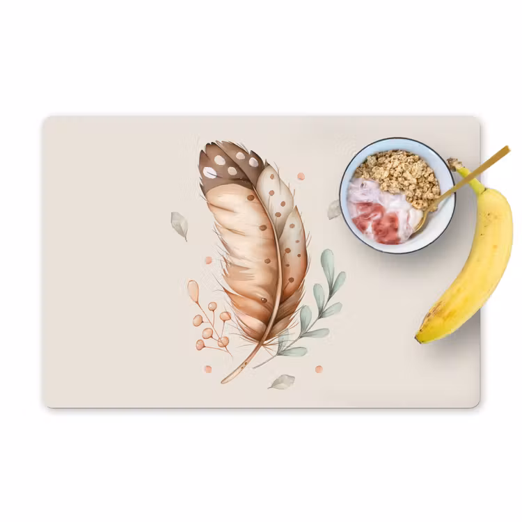 Placemat vinyl - Veer - Bohemian - Boho - Pastel kleuren — 1