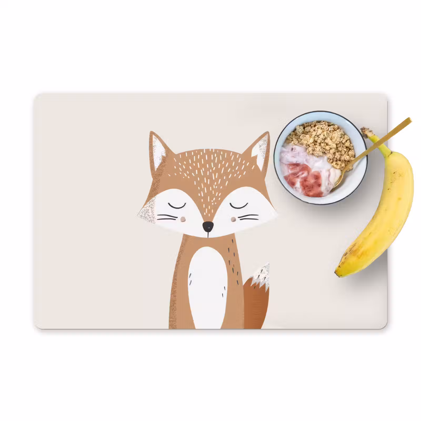 Placemat vinyl - Vos - Dier - Bosdieren — 1