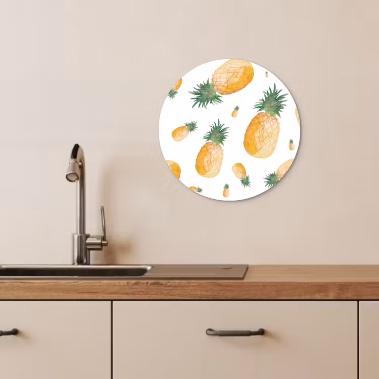 Muurcirkel - Ananas Aquarelle — 4