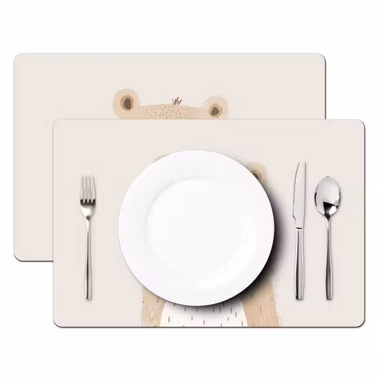 Placemat vinyl - Beer - Dier - Wilde dieren — 2