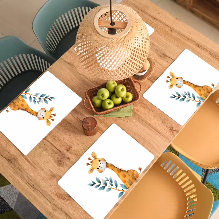 Placemat vinyl - Giraf - Dier - Wilde dieren — 3