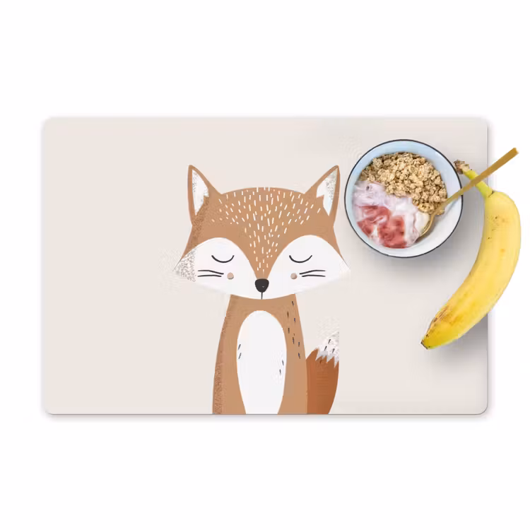 Placemat vinyl - Vos - Dier - Bosdieren — 1