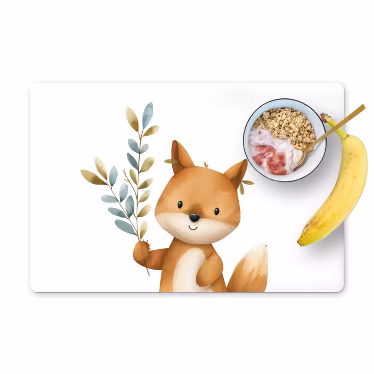 Placemat vinyl - Vos - Dier - Bosdieren — 1
