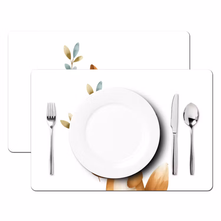 Placemat vinyl - Vos - Dier - Bosdieren — 2