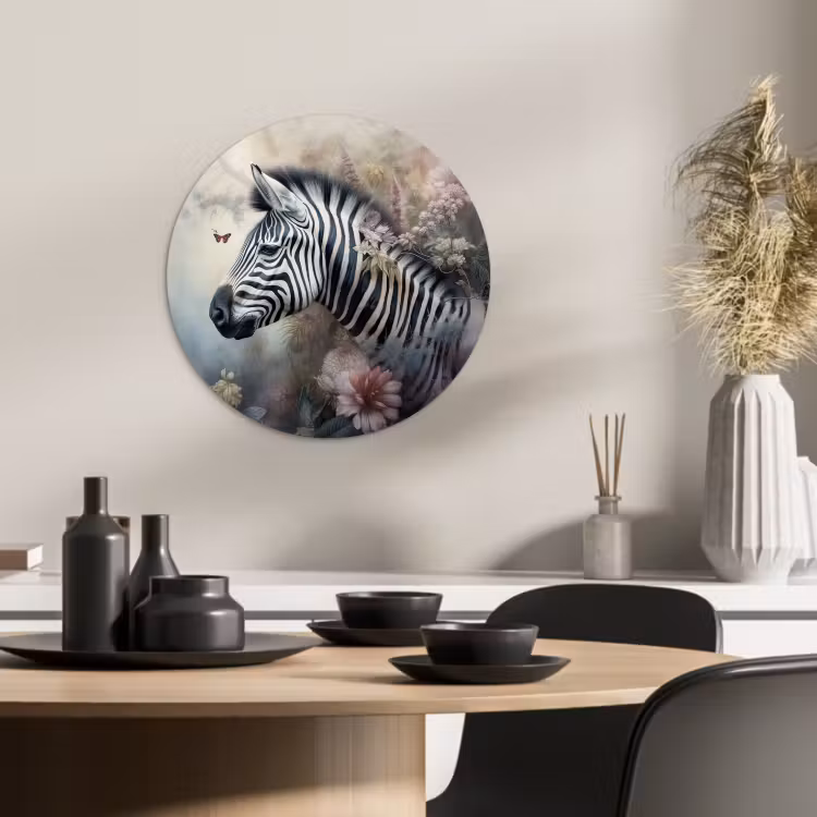 Muurcirkel - Zebra in de Bloesemnevel — 3