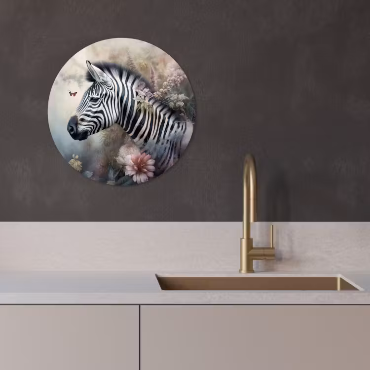 Muurcirkel - Zebra in de Bloesemnevel — 4