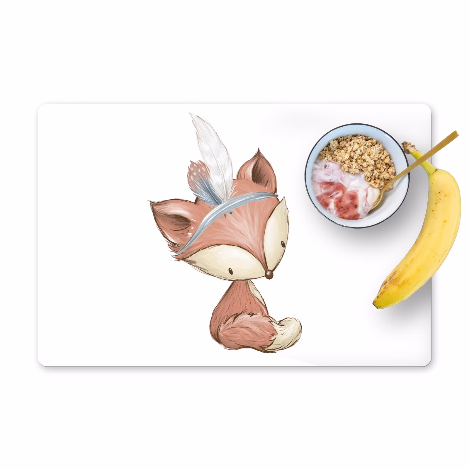 Placemat vinyl - Vos - Dier - Bosdieren — 1