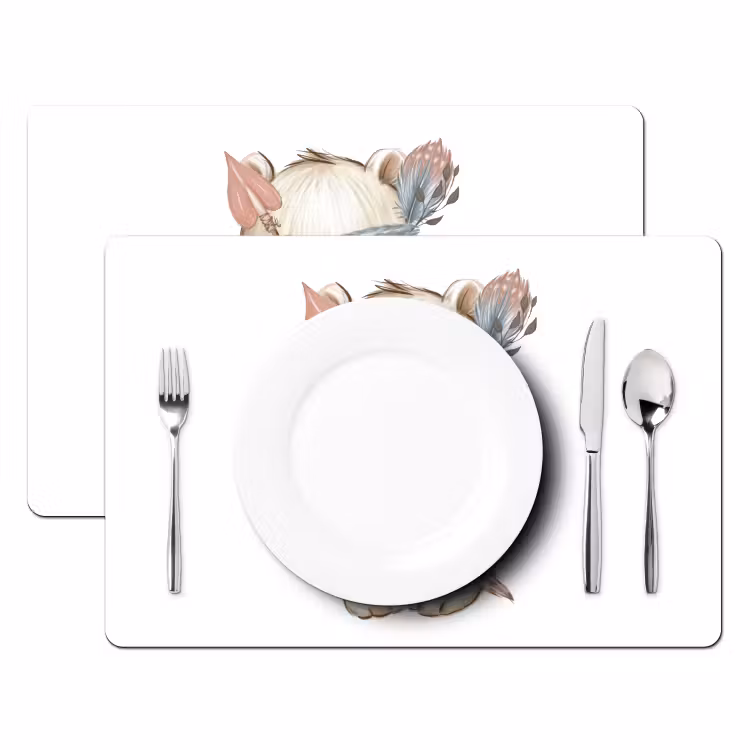 Placemat vinyl - Beer - Dier - Bosdieren — 2
