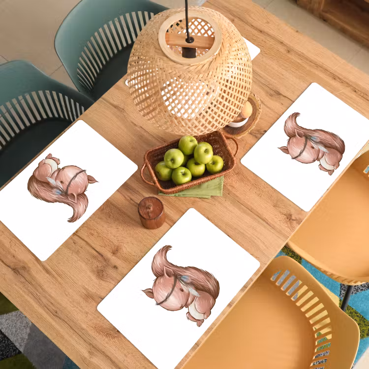 Placemat vinyl - Eekhoorn - Dier - Bosdieren - Bruin — 3