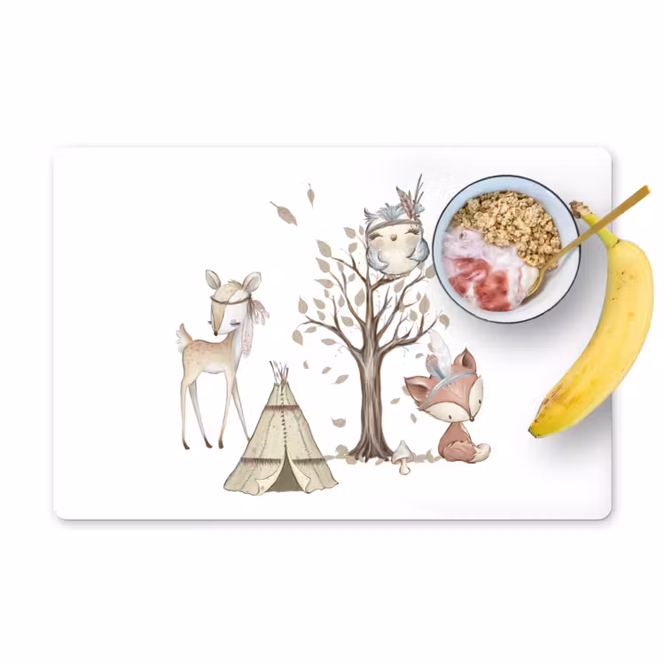 Placemat vinyl - Wilde dieren - Bos - Illustratie — 1