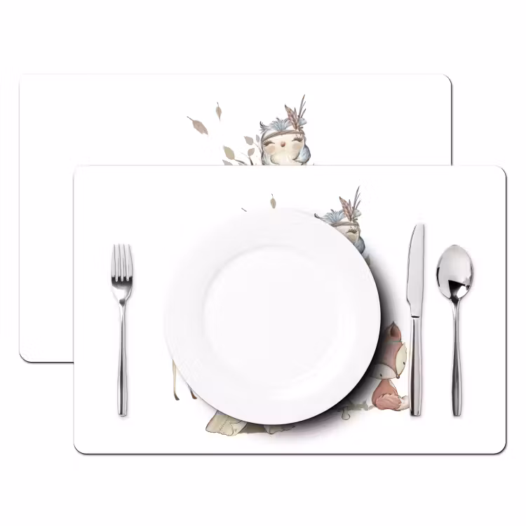 Placemat vinyl - Wilde dieren - Bos - Illustratie — 2