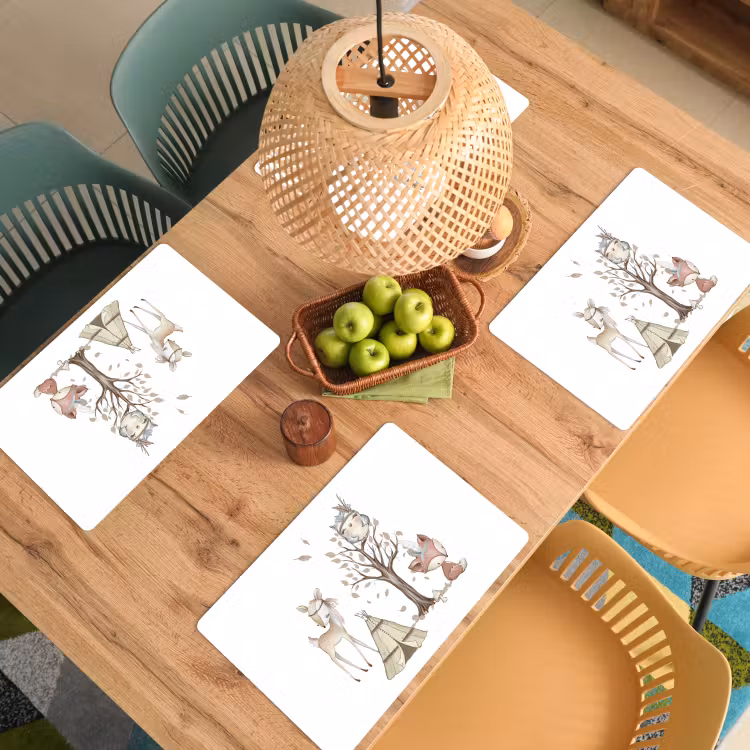 Placemat vinyl - Wilde dieren - Bos - Illustratie — 3
