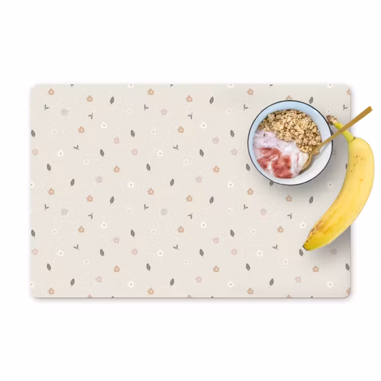 Placemat vinyl - Zacht Bloemenmozaïek — 1