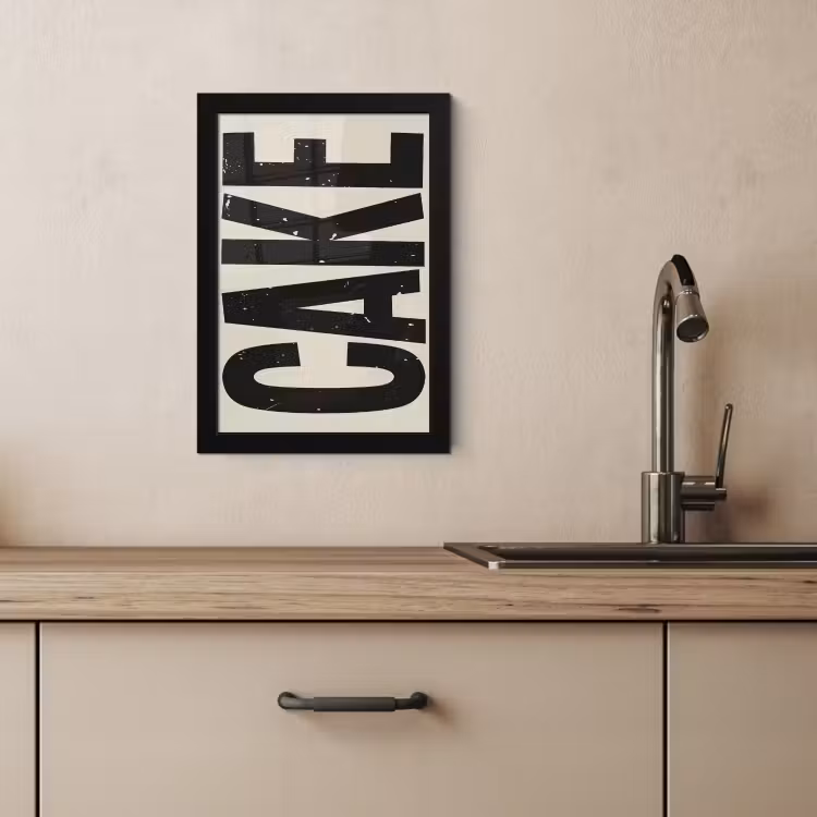 Poster met lijst - Beige - Japandi - Cake - Decoratie — 4
