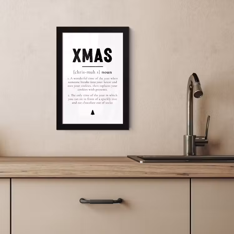 Poster met lijst - Kerst - Wit - Xmas - Quotes - Feestdagen — 3