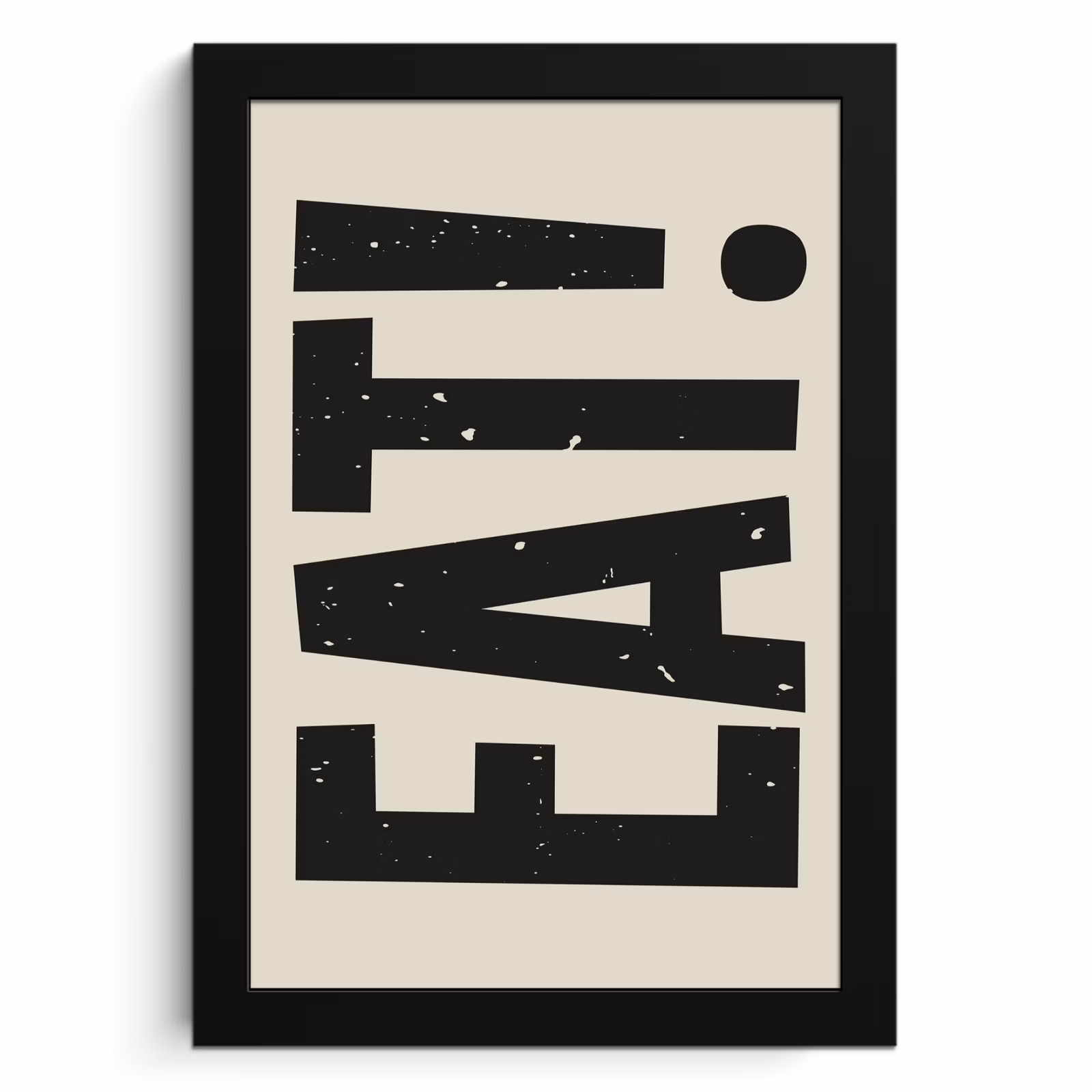 Poster met lijst - Eten - zwart - Japandi - Wit — 1
