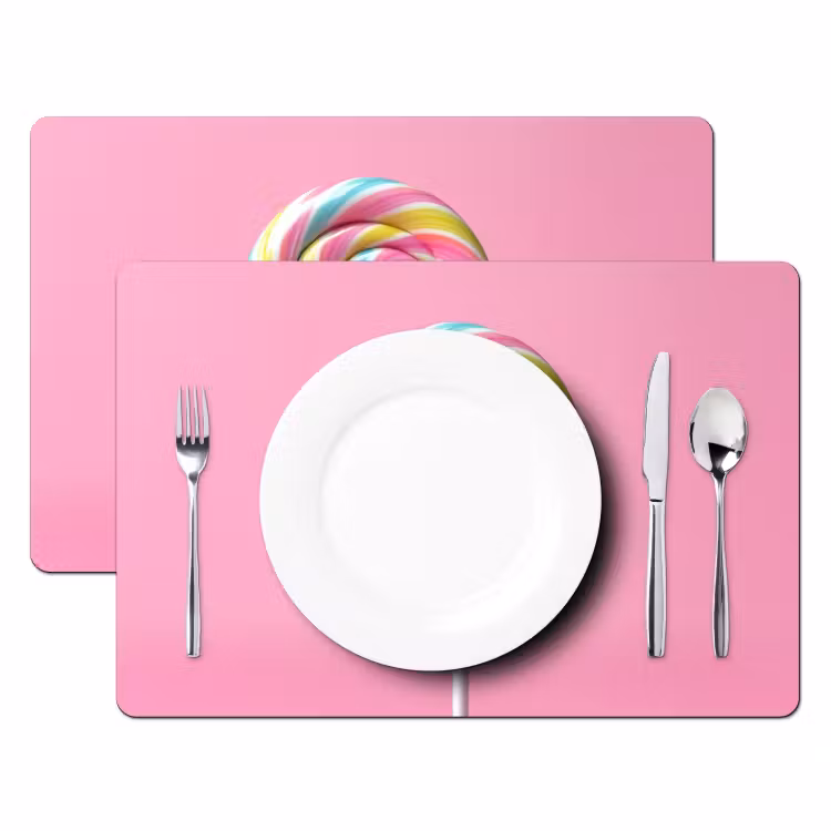 Placemat vinyl - Lolly - Roze - Snoep - Zoet — 2