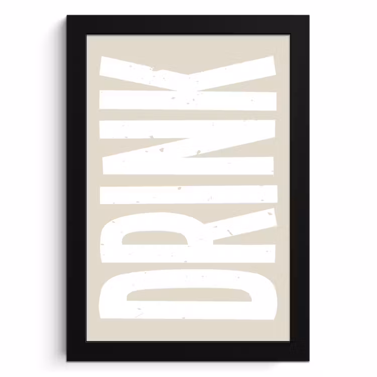 Poster met lijst - Japandi - Vintage - Japandi - Wit — 1
