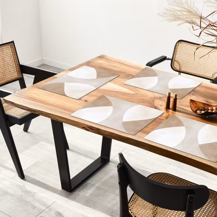 Placemat vinyl - Bruin - Japandi - Abstract — 4