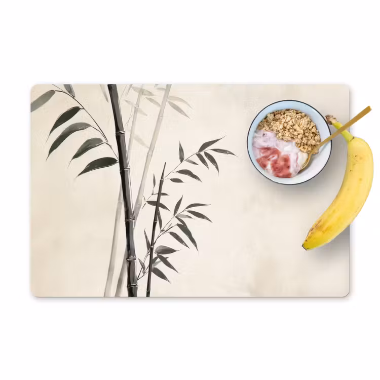Placemat vinyl - Japandi - Bamboe - Beige — 1