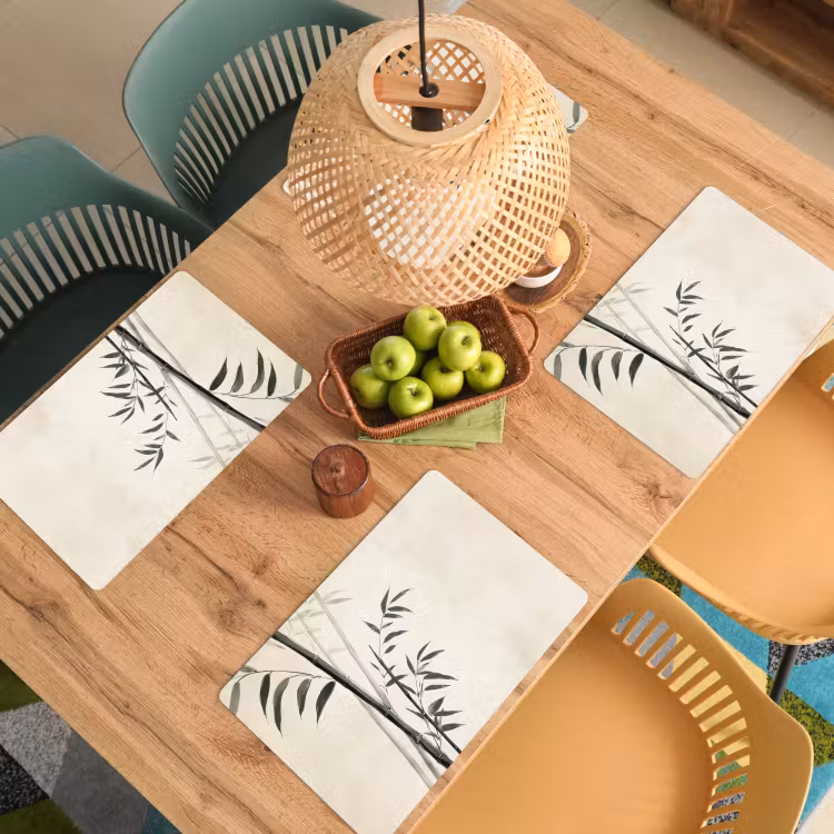 Placemat vinyl - Japandi - Bamboe - Beige — 3