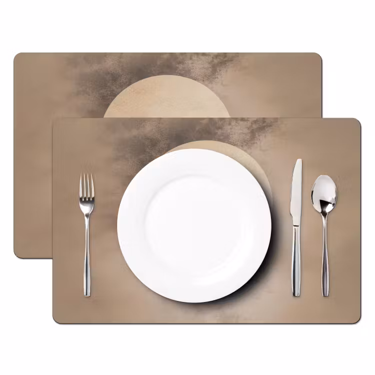 Placemat vinyl - Vogel - Beige - Japandi — 2