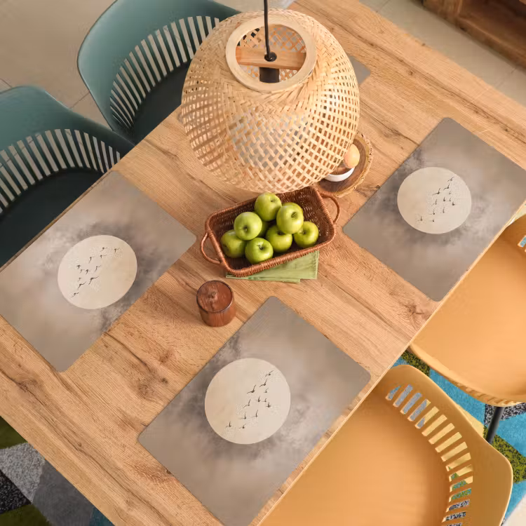 Placemat vinyl - Vogel - Beige - Japandi — 3