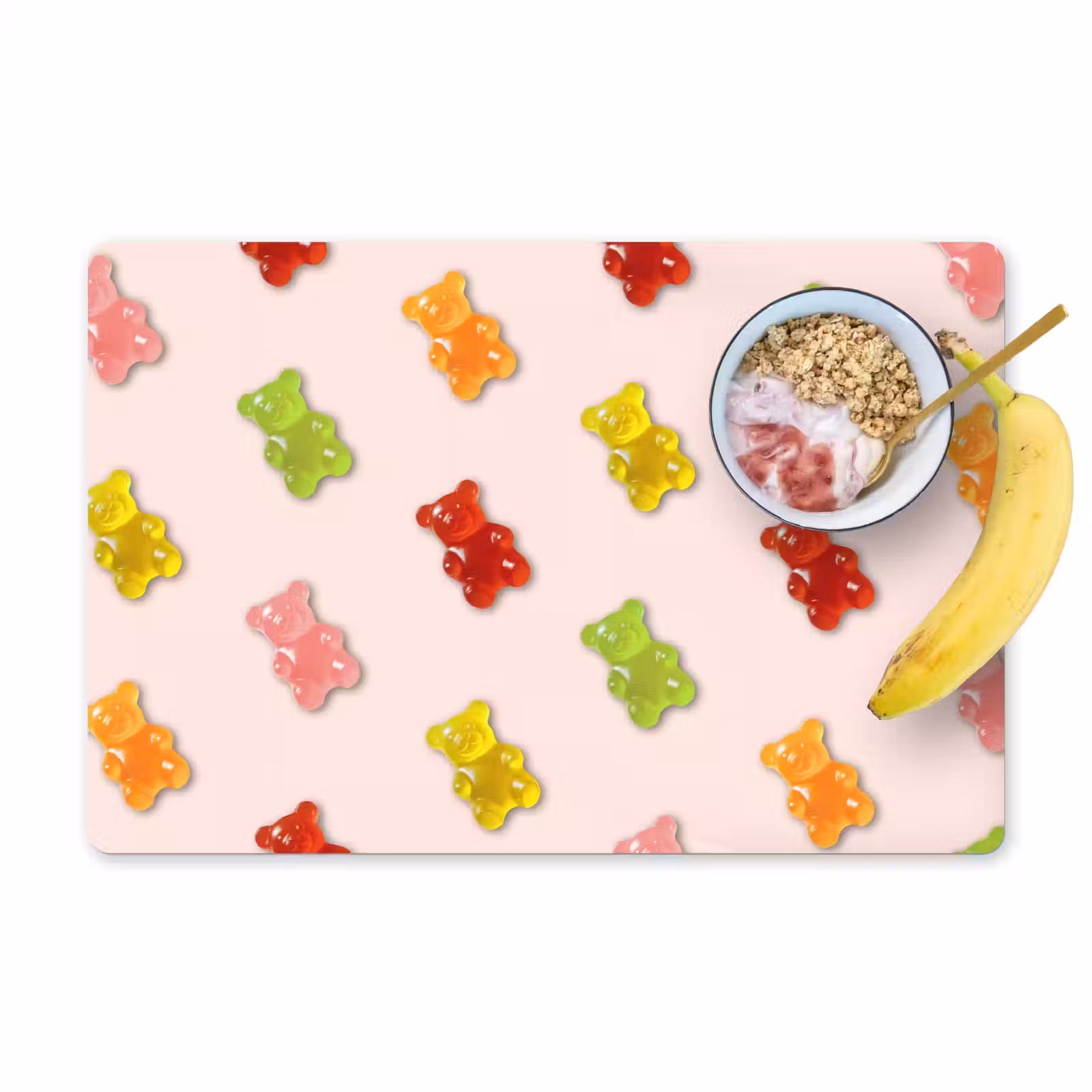 Placemat vinyl - Kleur - Snoep - Roze — 1