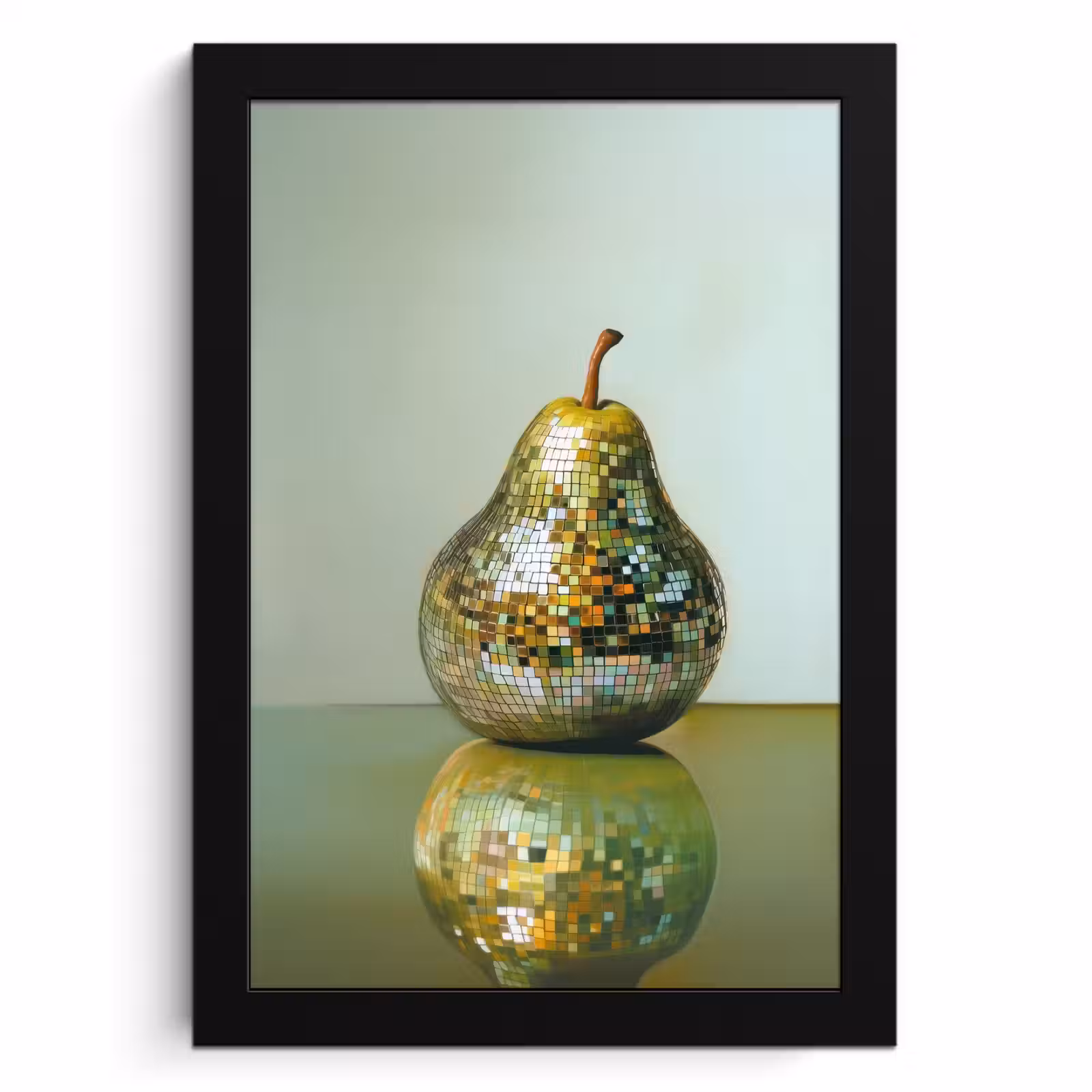 Poster met lijst - Fruit - Disco - Art - Glitter — 1