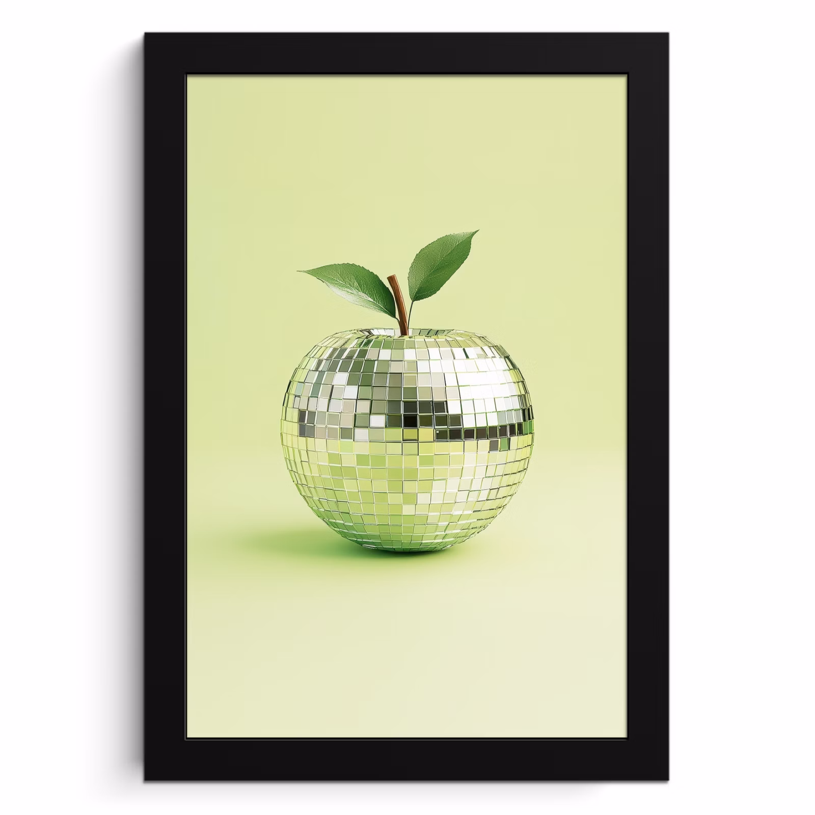 Poster met lijst - Groen - Disco - Decoratie - Appel — 1