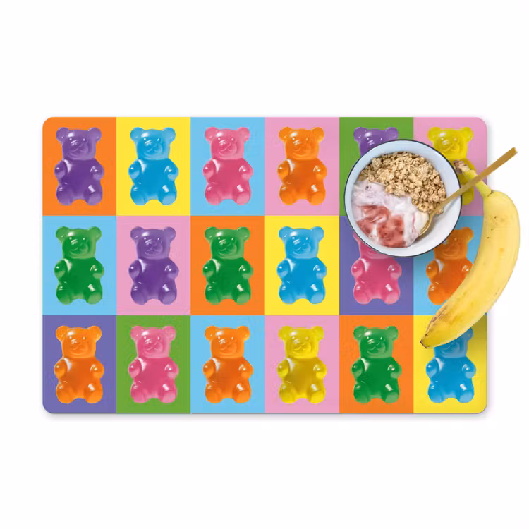 Placemat vinyl - Art- Snoep - Kleurrijk — 1
