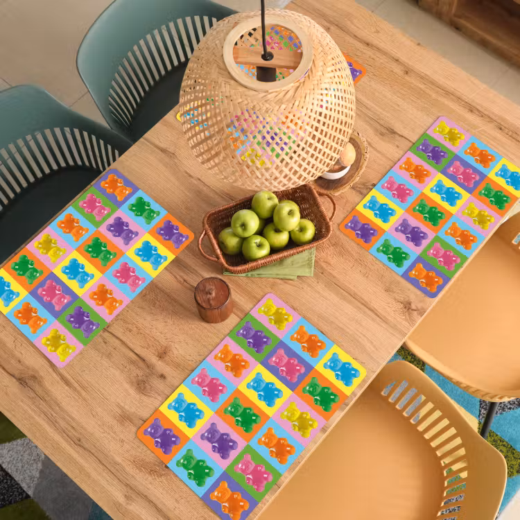 Placemat vinyl - Art- Snoep - Kleurrijk — 3