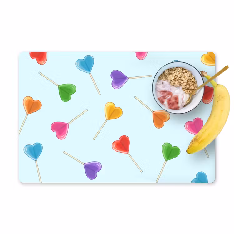 Placemat vinyl - Lolly - Regenboog - Snoep — 1