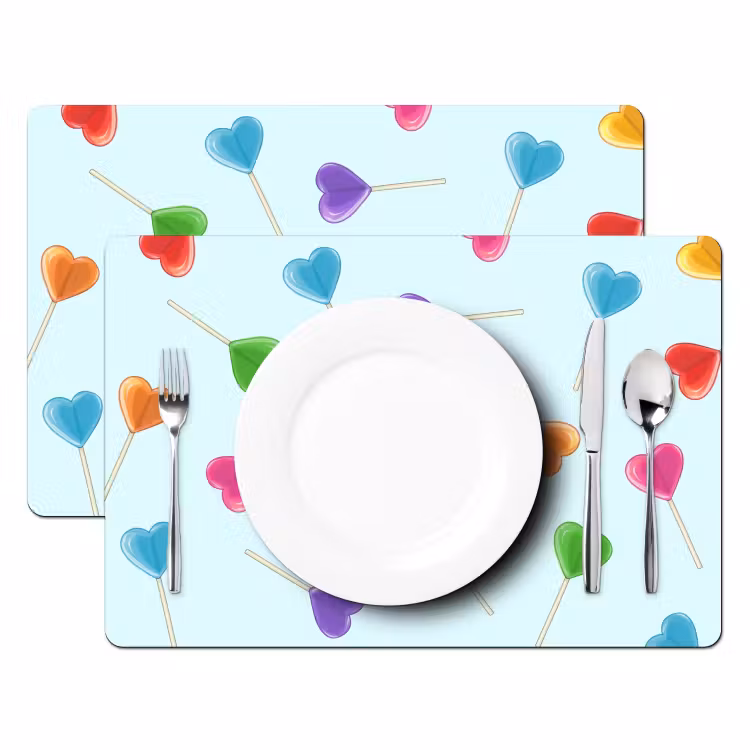 Placemat vinyl - Lolly - Regenboog - Snoep — 2