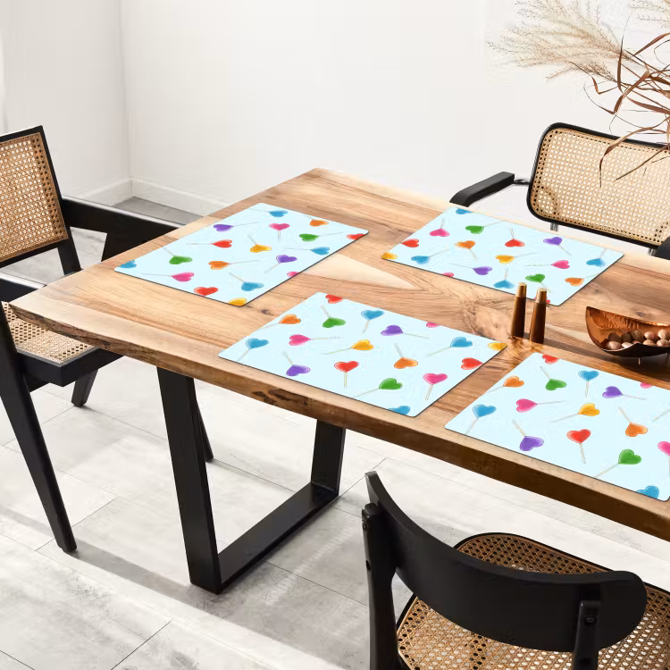 Placemat vinyl - Lolly - Regenboog - Snoep — 4