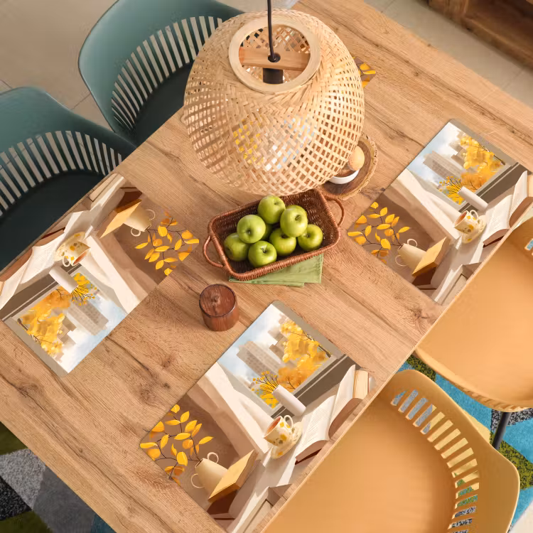 Placemat vinyl - Thee - Boek - Thee - Herfst — 3